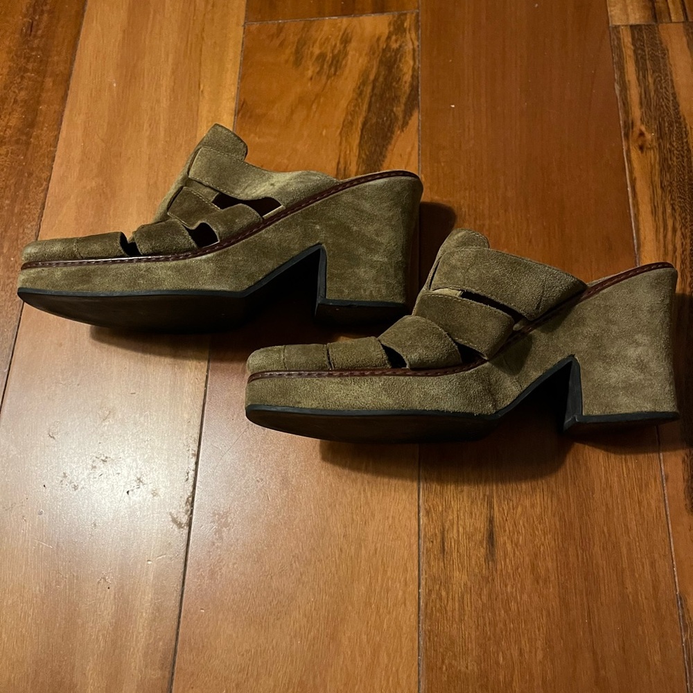 Prada suede sandals